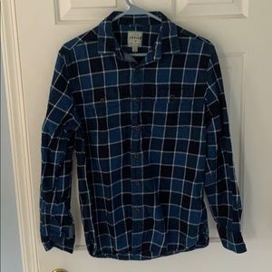 AEO “Premium Indigo” Button Down Flannel